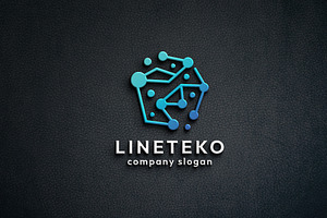 Line Technology System Logo, a Branding & Logo Template by Design_Planet