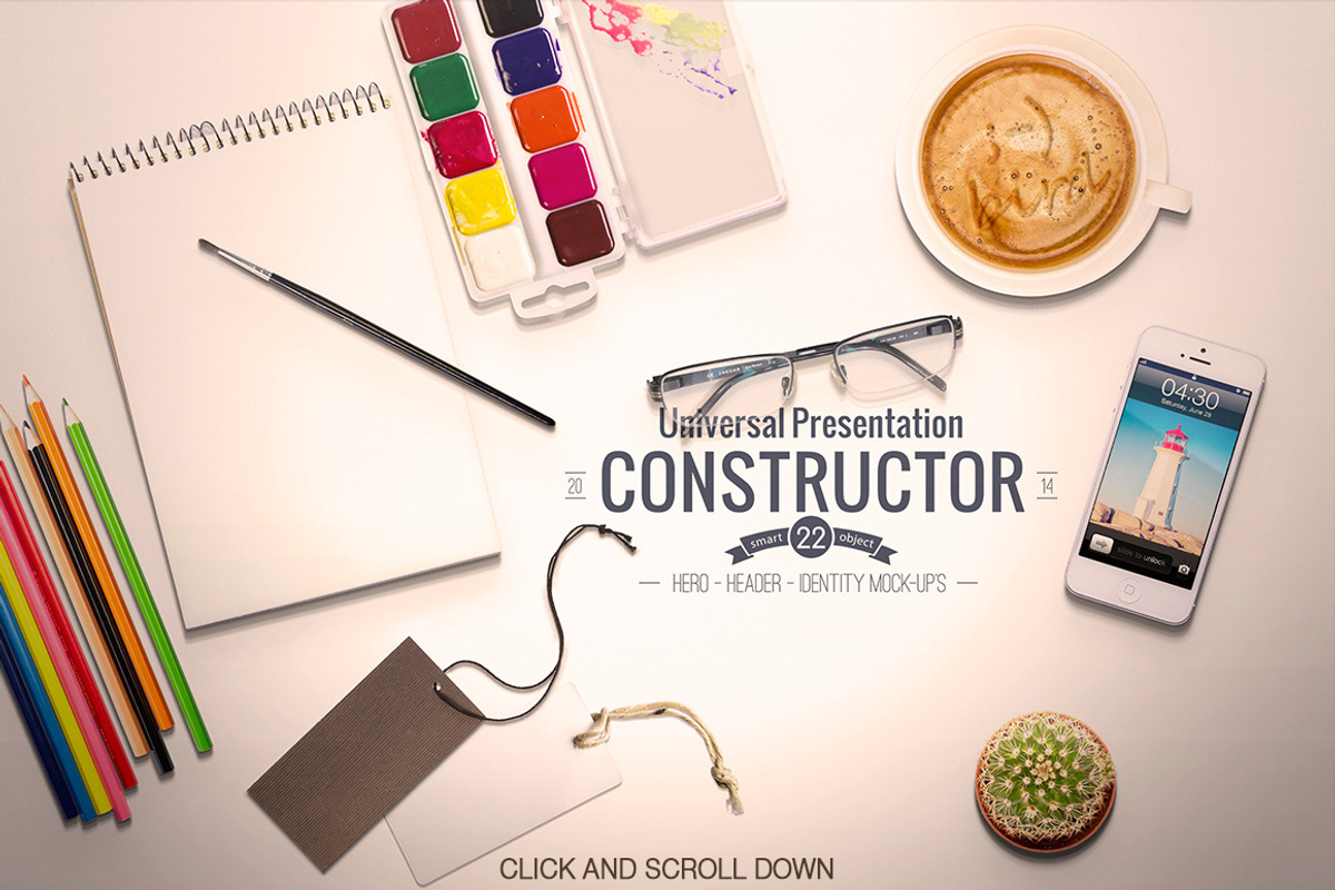 Universal Constructor, a Pens & Pencil Mockup by ItemBridge (Photo 3 of 5)