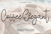 Coffee Elegant, a Handwritten Font by InermediaSTUDIO (Thumbnail 1 of 8)