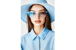 Casual chambray shirts styled with, a Beauty & Fashion Photo by Lermont51