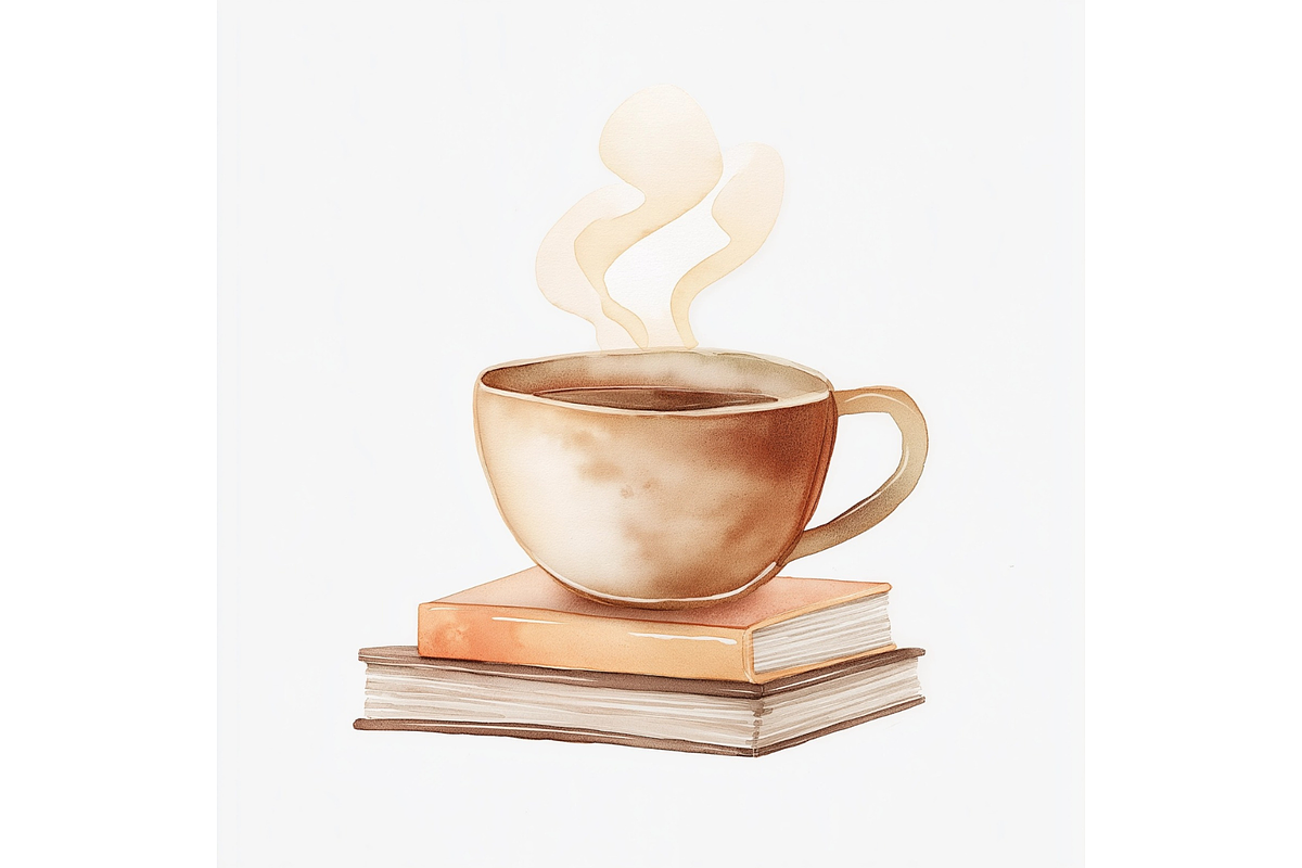 Prompt Watercolor Coffee Clipart, a Decorative Illustration by Creative design (Photo 3 of 7)