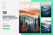 Contemporary Boho Style Landscape, a Nature Photo by shahsoft (Thumbnail 1 of 2)