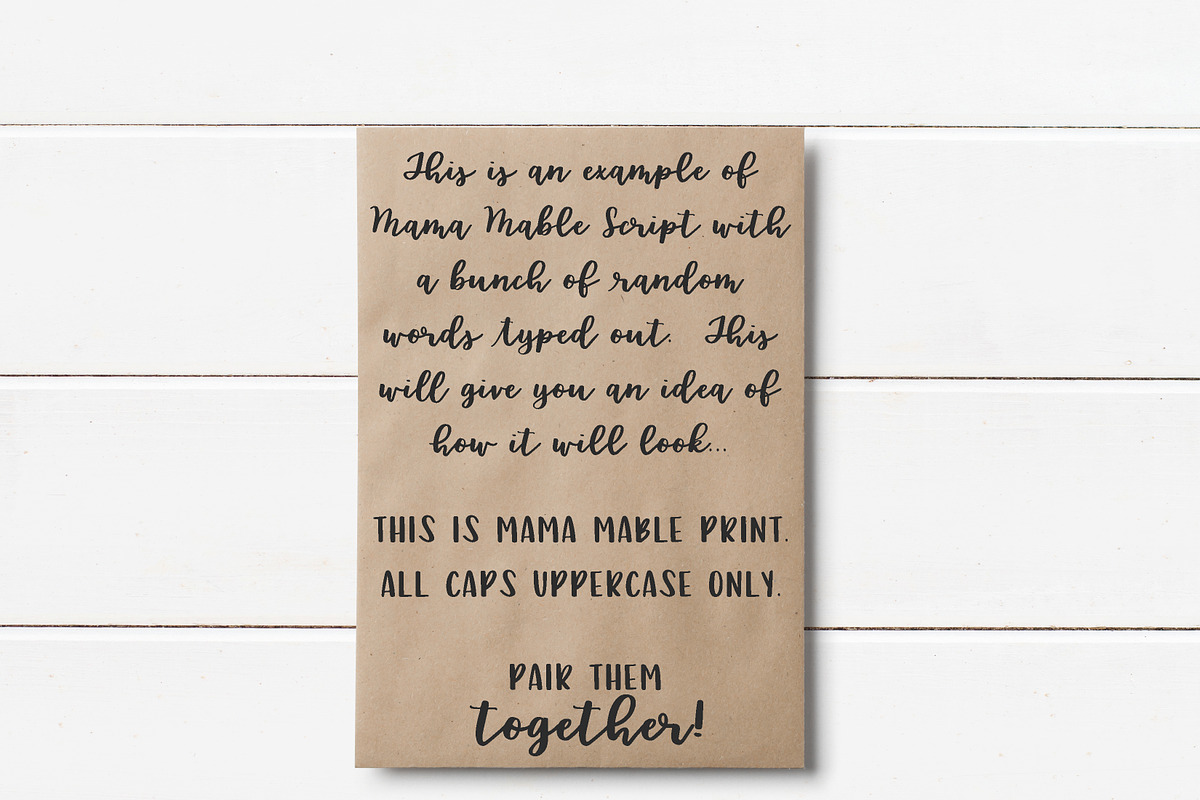 Mama Mable Handlettered Fonts preview 4