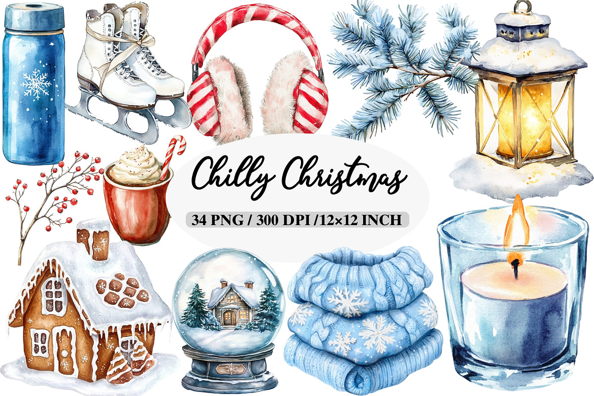 Chilly Christmas Day Clipart, an Illustration by Daily.Designs (Photo 1 of 5)