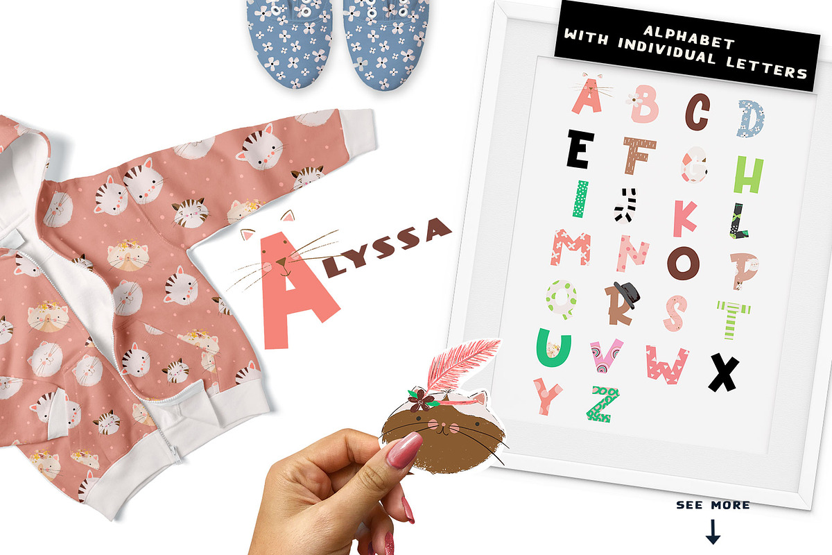 Cute Kitties Graphic Collection, an Animal Illustration by Bridgett Stahlman Design (Photo 6 of 10)