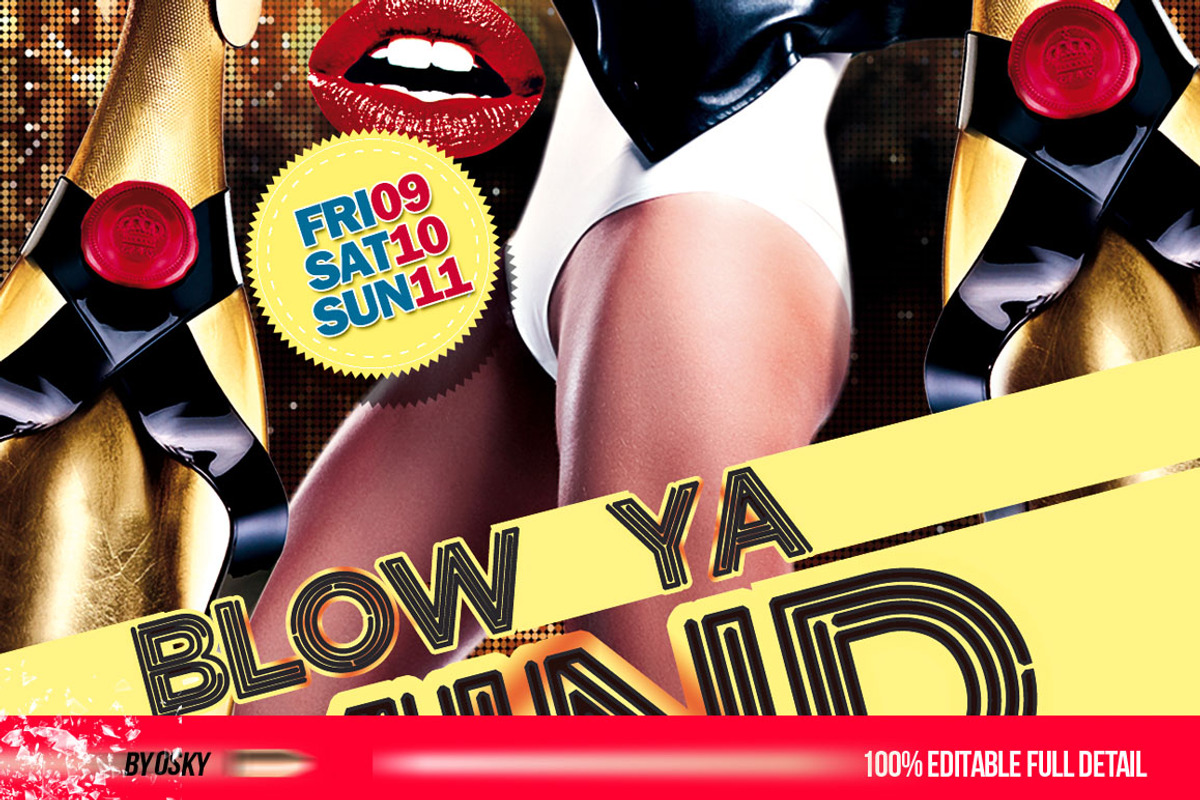 Blow Ya Mind, a Flyer Template by Osky (Photo 4 of 4)