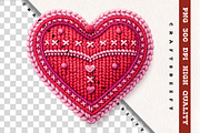 Faux Crochet Embroidered Heart PNG, a Seasonal Illustration by Craftsbeefy (Thumbnail 3 of 6)