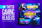 Gaming Twitter Headers Bundle, a Social Media Template by Odin_Design (Thumbnail 8 of 10)