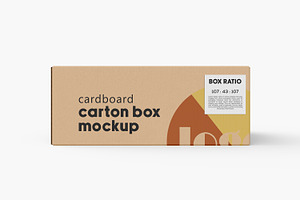 Cartoon Box Mockup