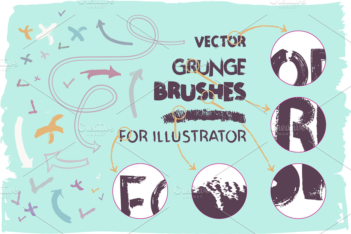 100+ Ink Brushes for Illustrator preview 4