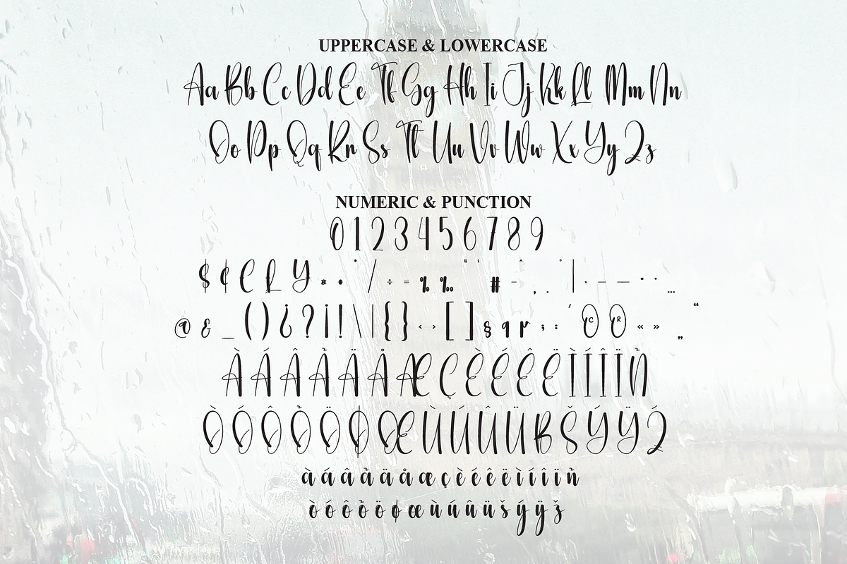 Rainday | Script Font, a Handwritten Font by Scratchones (Photo 9 of 9)