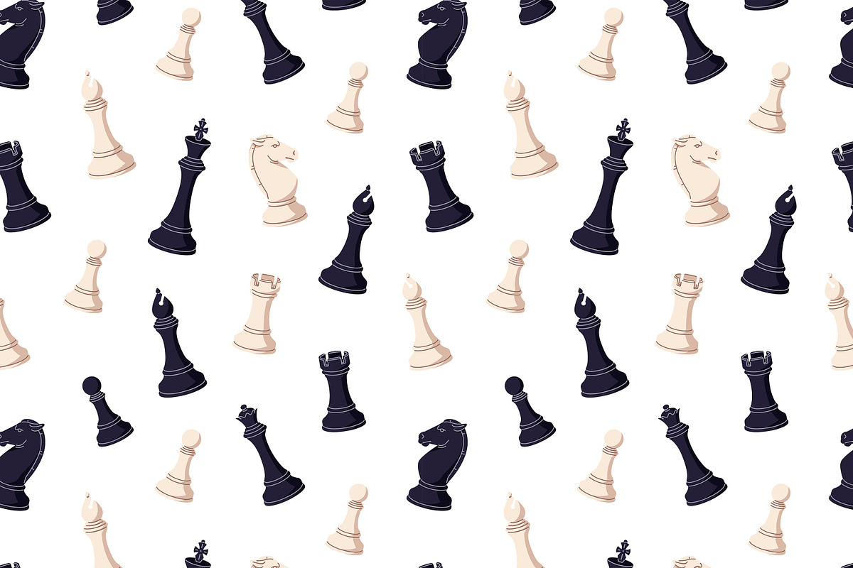 Chess pieces set + backgrounds, an Object Illustration by PaperTrident (Photo 8 of 9)