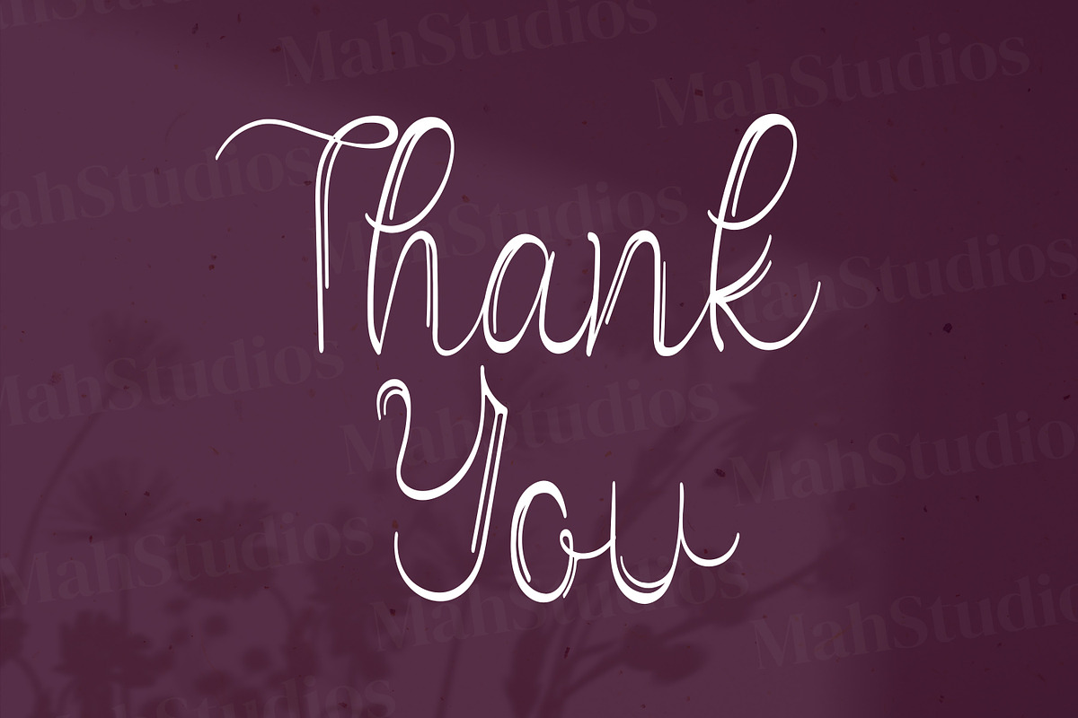 Vanadoora Script Fonts, a Script Font by mahstudios (Photo 15 of 15)