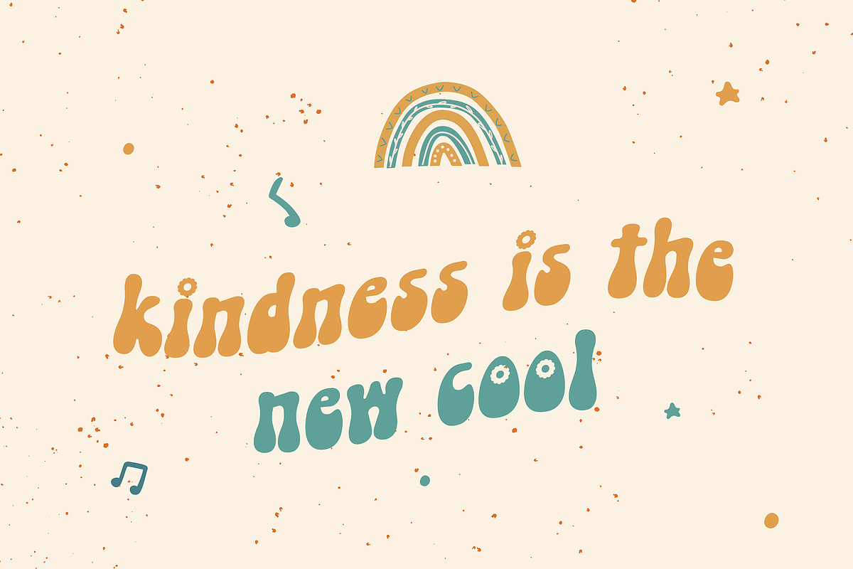 Boho Melody - Groovy Typeface, a Sans Serif Font by HipFonts (Photo 4 of 10)