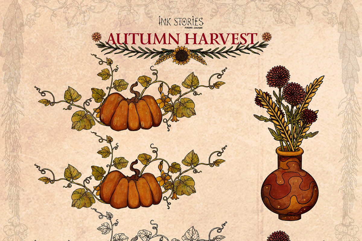Autumn Harvest, a Seasonal Illustration by Ink Stories (Photo 18 of 26)