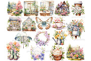 Spring Watercolor Clipart Bundle PNG, a Seasonal Illustration by GlamArtZhanna (Thumbnail 4 of 6)