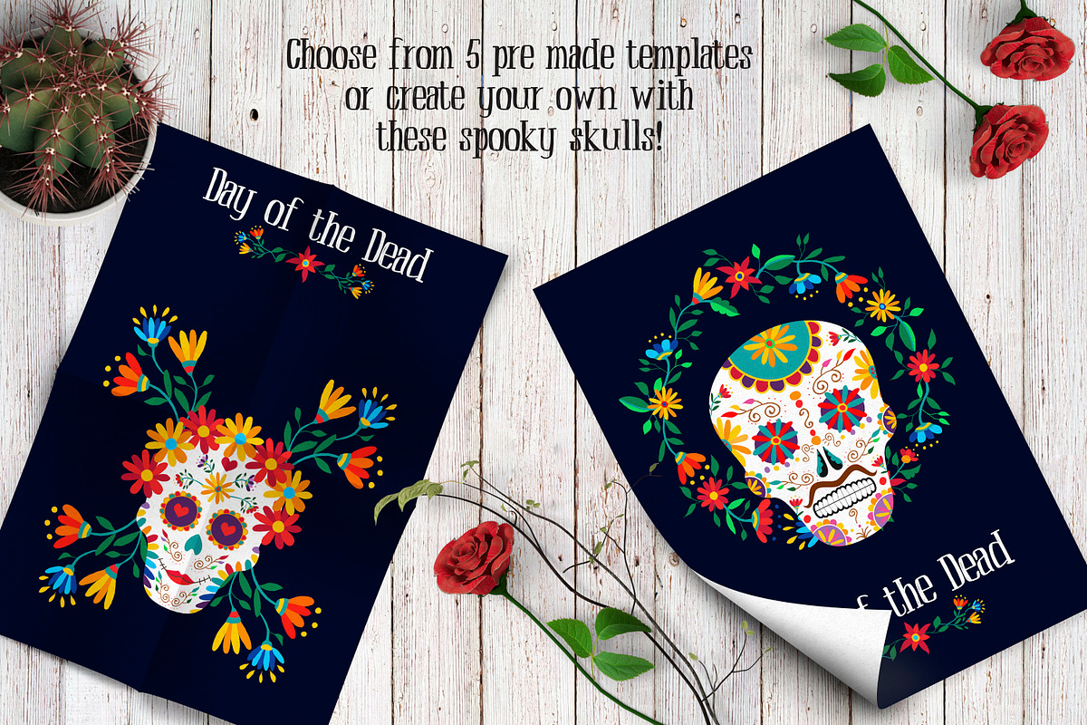Day of the Dead - Skull Collection, a Graphic by Cienpies Design (Photo 3 of 7)