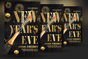 New Year Christmas Party Flyer