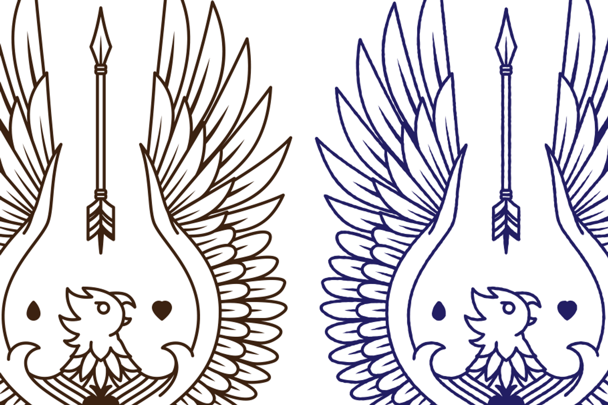 Mystical Bird with Arrow Vector, an Education Illustration by Tovarkovdesign (Photo 5 of 9)