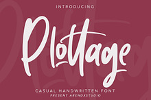 Plottage - Handwritten Font