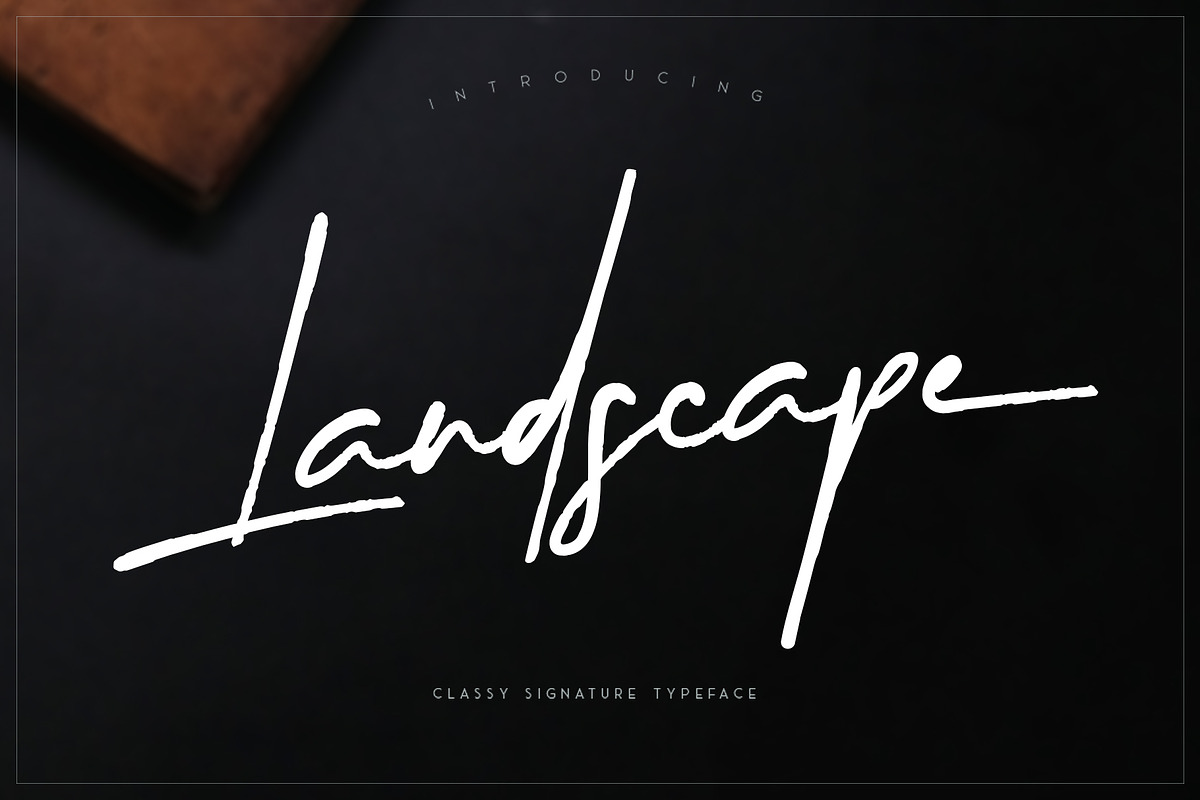 Landscape || Signature Font, a Script Font by Rochart (Photo 1 of 10)