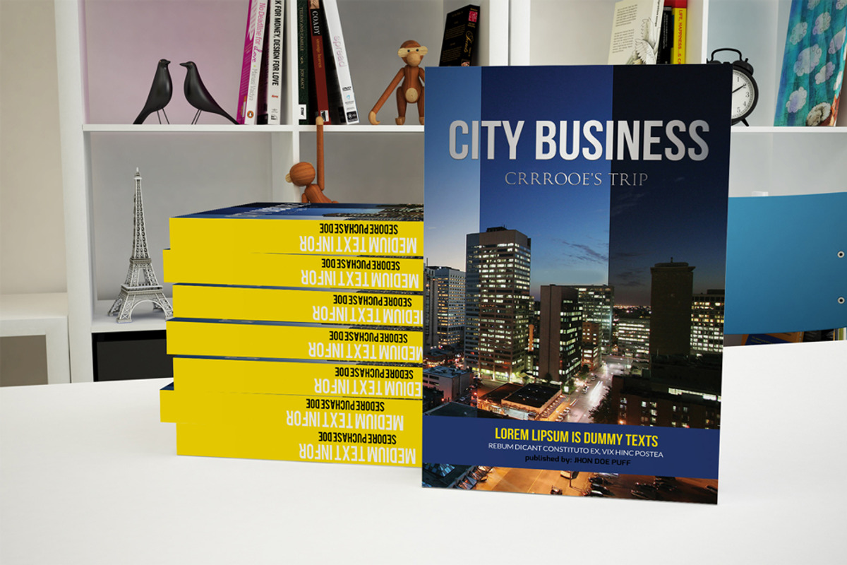 Business Book Cover Print Template, a Stationery Template by Business Flyers (Photo 3 of 4)