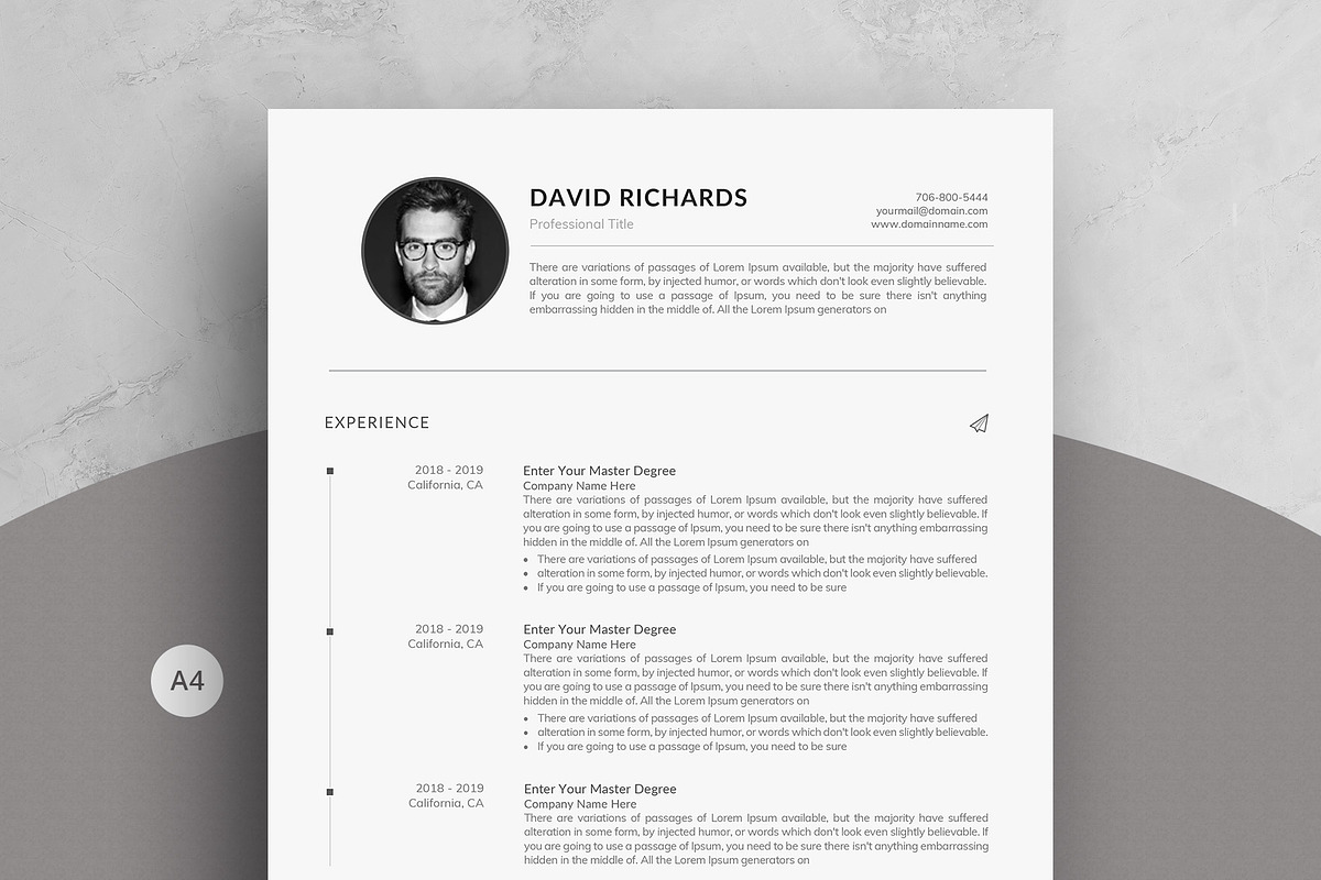 Resume, a Resume Template by paulresume (Photo 1 of 3)