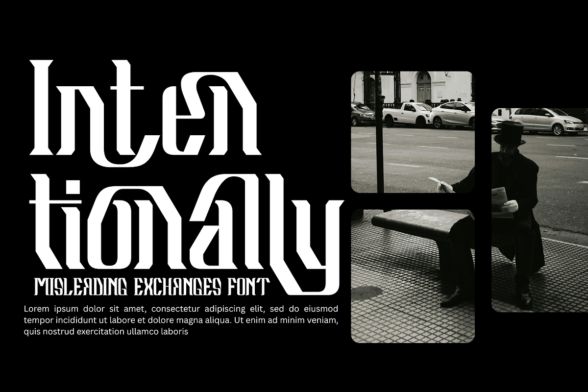 Misleading Exchanges Font, a Blackletter Font by 177Studio (Photo 2 of 8)