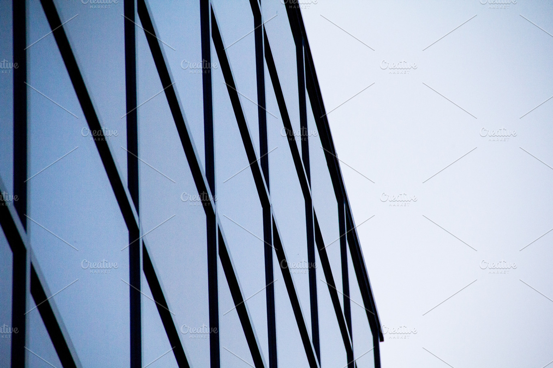 Modern blue wall stock photo containing wall and glass, an Architecture Photo by Liis's Photos