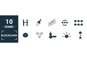 Blockchain Filled Icon Set, an Object Graphic by Aimagenarium@gmail.com (Thumbnail 2 of 3)
