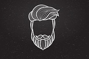Barbershop logo elements, a Work Illustration by El Design (Thumbnail 3 of 3)