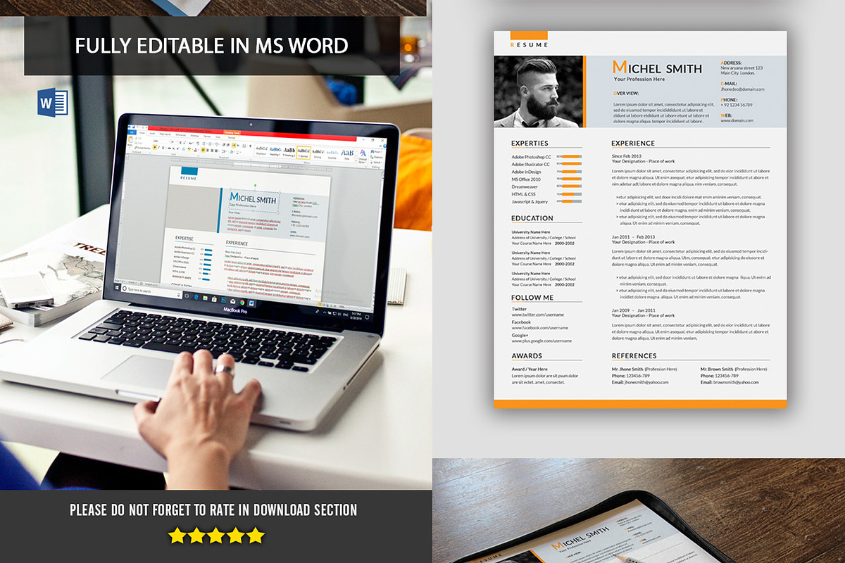 Resume Template, a Resume Template by Artiverge (Photo 2 of 3)
