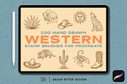 Western Stamp Brushes, a Brush Add-On by Brian Ritter Design (Thumbnail 1 of 5)