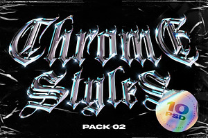 Chrome Text Styles Vol.2