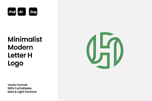 Minimalist Modern Letter H Logo, a Branding & Logo Template by Luxury Logos
