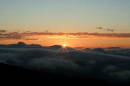 Sunrise at the mountain