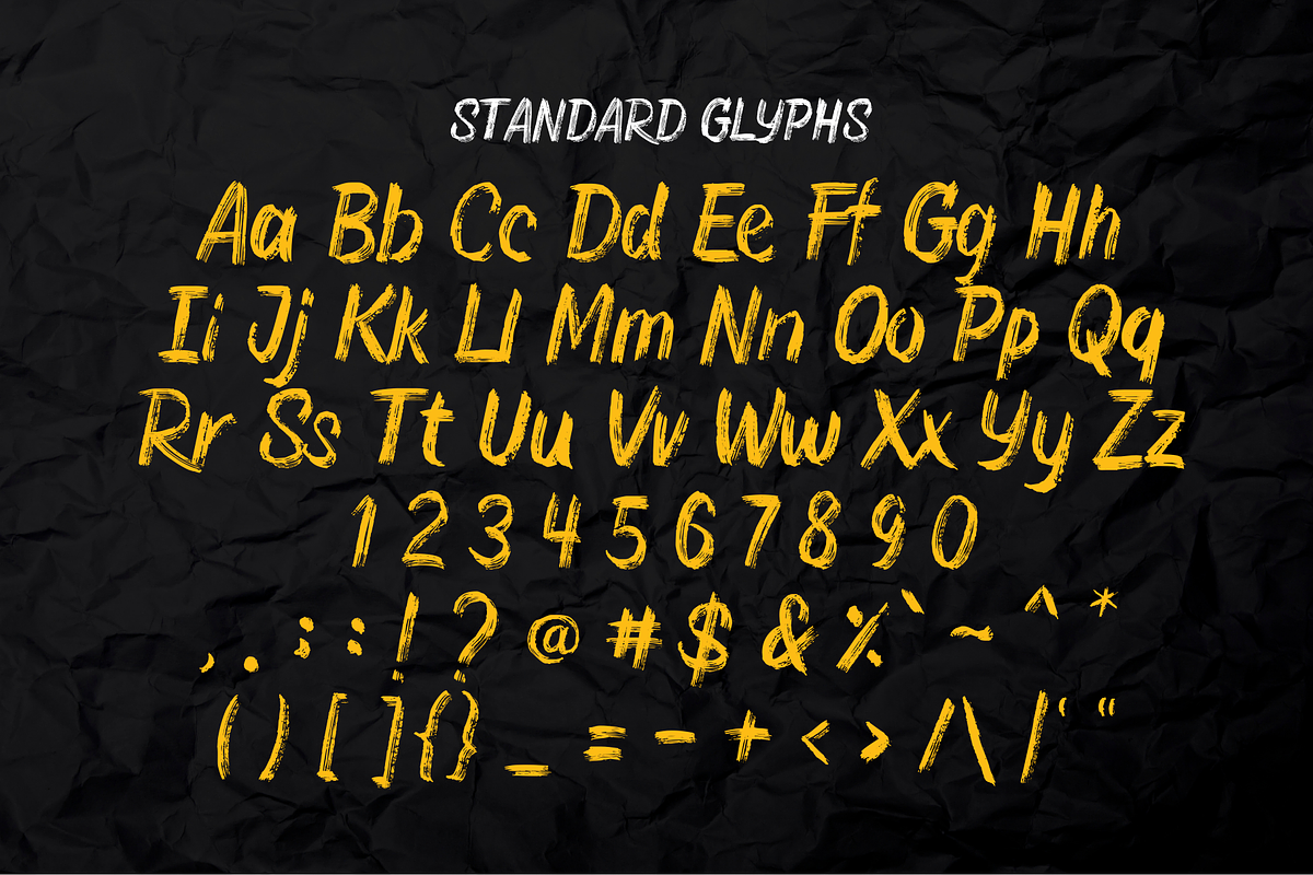 DEAD BRUSH / Dry Brush Typeface, a Handwritten Font by Debut Studio (Photo 6 of 6)