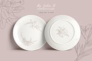 Innocent Lily - Floral Line Art, an Illustration by Julia M. Watercolor (Thumbnail 8 of 11)