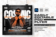 Cosmic Beats Party Flyer Design, a Flyer Template by Shajib Shikder (Thumbnail 1 of 2)