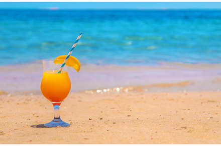 Cocktail on the sea beach. Selective, a Food & Drink Photo by yanadjana