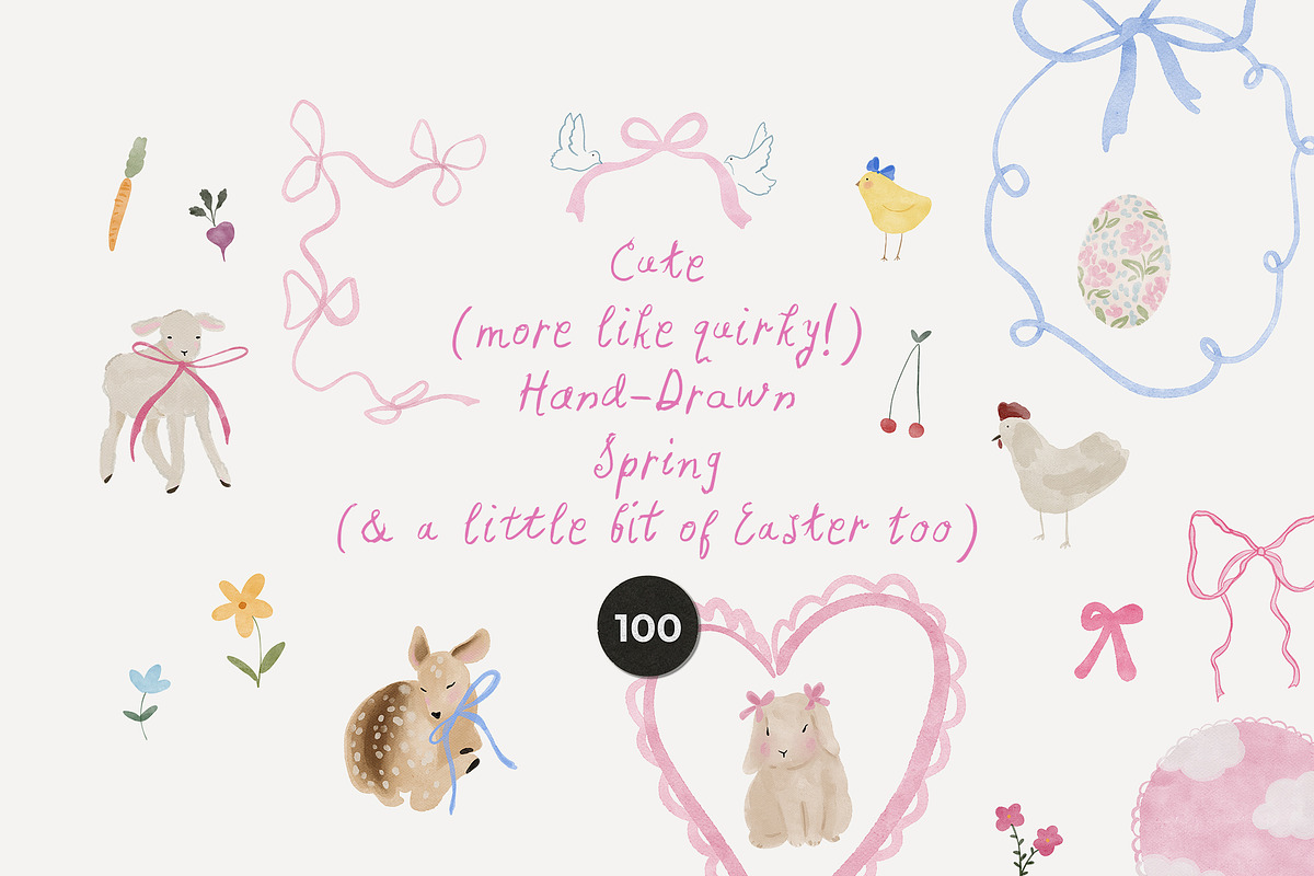 1,000+ Hand-Drawn Whimsical Bundle, a Decorative Illustration by Lana Elanor (Photo 9 of 9)