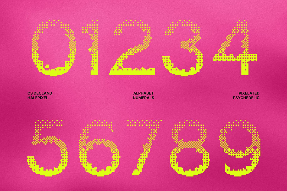 CS Decland Halfpixel, a Sans Serif Font by Craft Supply Co. (Photo 5 of 8)