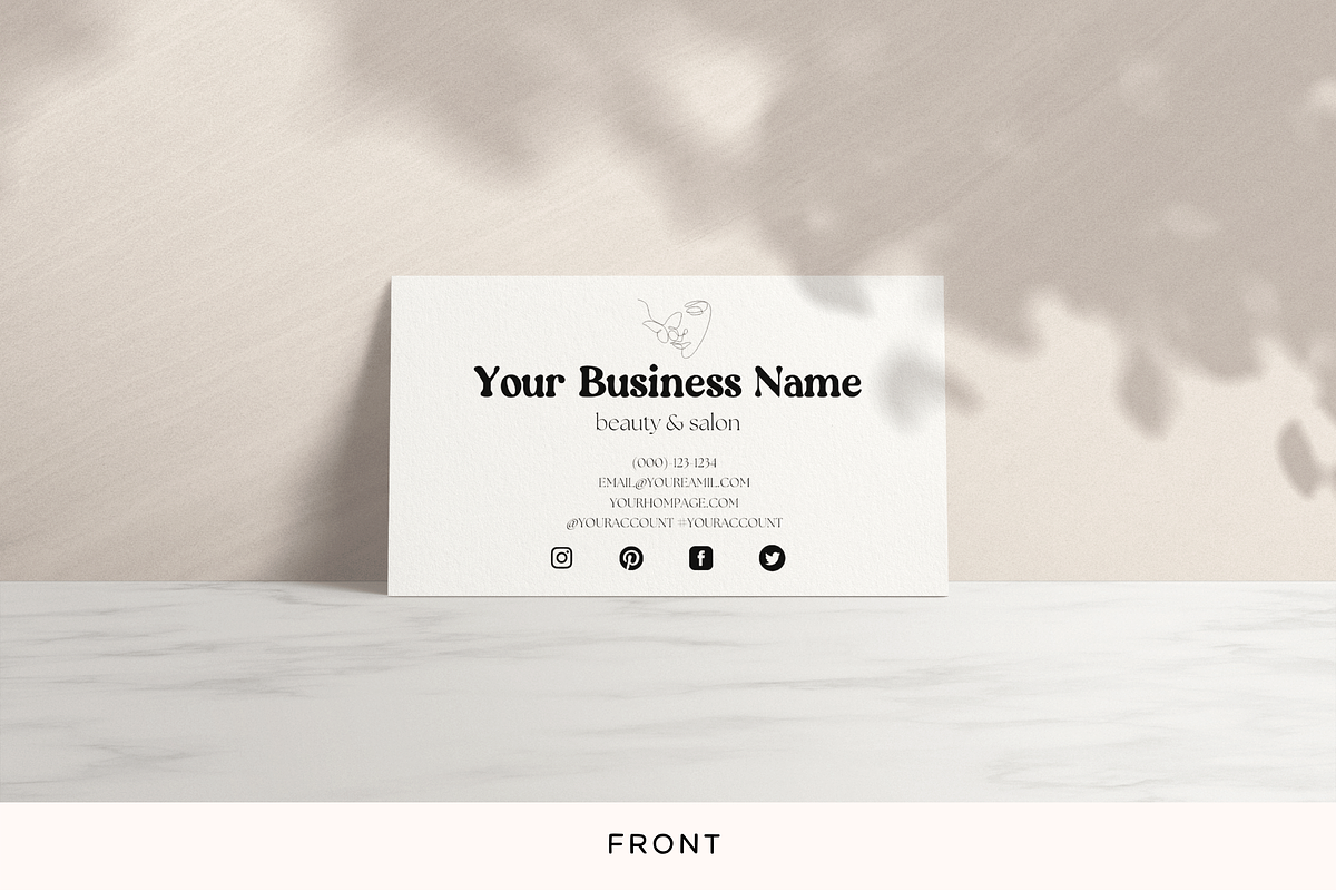 Retro Loyalty Card Canva Template, a Business Card Template by Hellohastore (Photo 3 of 9)