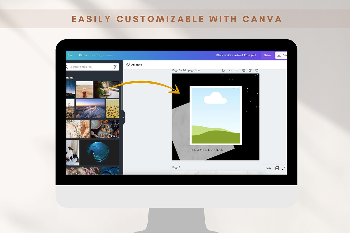 Boho Social Media Templates Canva, a Social Media Template by Boltik Studio (Photo 8 of 9)