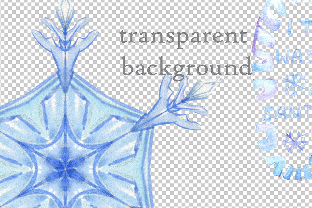 Snowflakes. Watercolor clipart, an Illustration by Love Watercolor Store (Photo 4 of 7)