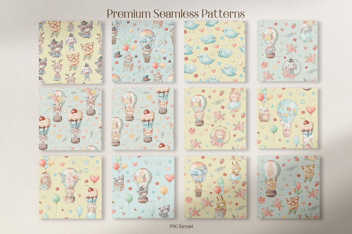 Cute woodland animals clipart., an Animal Illustration by Yuliya Art (Photo 17 of 19)