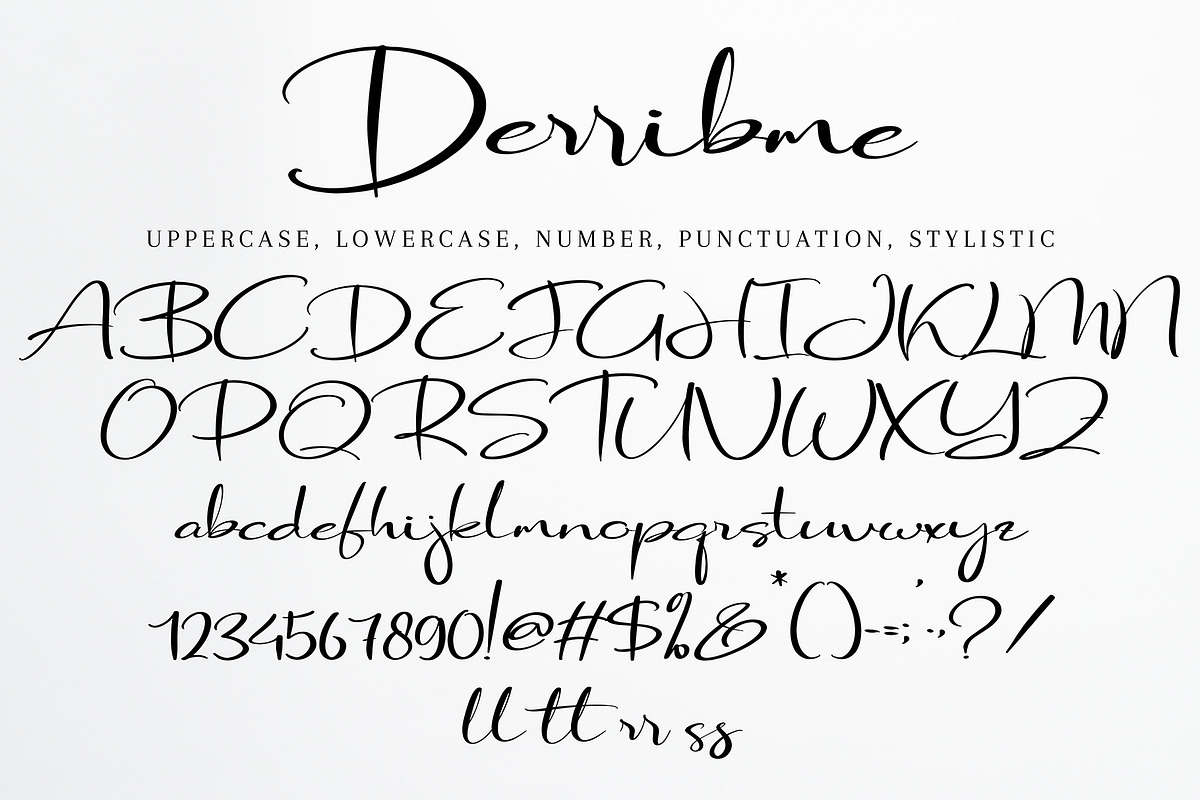 Derribme, a Script Font by pineungtype (Photo 4 of 4)