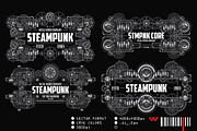 12 Steampunk badge logo, a Graphic by the-sastra (Thumbnail 4 of 4)