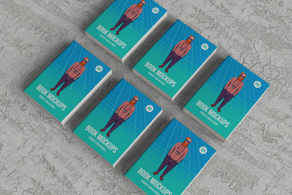 Book Mockups, a Print Template by Kongkow (Photo 5 of 7)