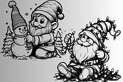 Gnome Christmas SVG PNG, a Seasonal Illustration by Easli-Done Designs (Thumbnail 3 of 4)